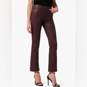 Joe’s Jeans Callie Coated Jean Rum Raisin, Oxblood